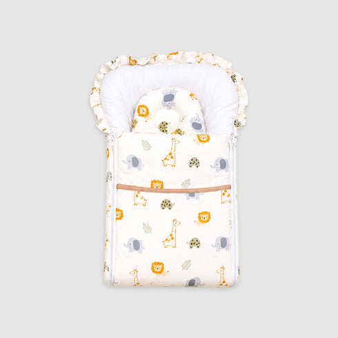 Infant Cozy Gadda Nursery Set Cream Safari