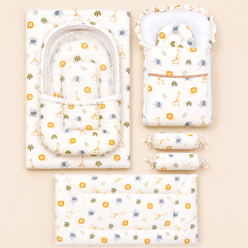Infant Cozy Gadda Nursery Set Cream Safari