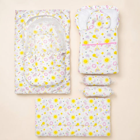 Infant Cozy Gadda Nursery Set White Pastel Garden