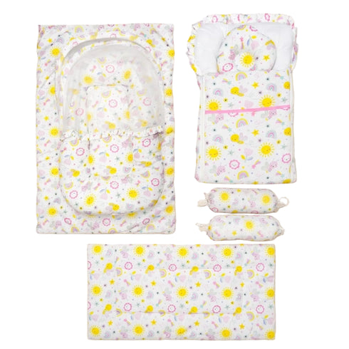 Infant Cozy Gadda Nursery Set White Pastel Garden