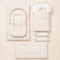Infant Cozy Gadda Nursery Set White Roses Floral
