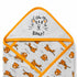 Infant Hooded Wrapping Sheet Grey Roar