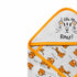 Infant Hooded Wrapping Sheet Grey Roar