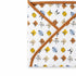 Infant Hooded Wrapping Sheet White Safari