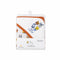 Infant Hooded Wrapping Sheet White Safari