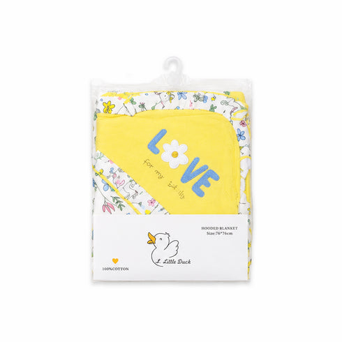Infant Hooded Wrapping Sheet Floral