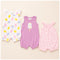 Infant Pack of Three Onesies Pink Printed
