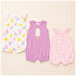 Infant Pack of Three Onesies Pink Printed