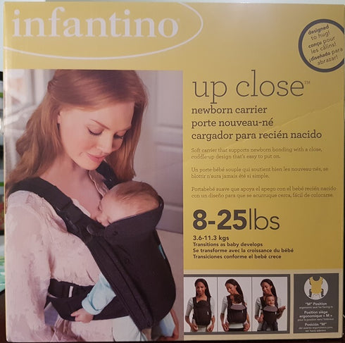 Infantino Baby Carrier Cuddler Black 8-25lbs (3.6-11.3kgs)