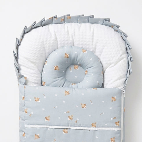 Infant Cozy Carry Nest Blue Rockets