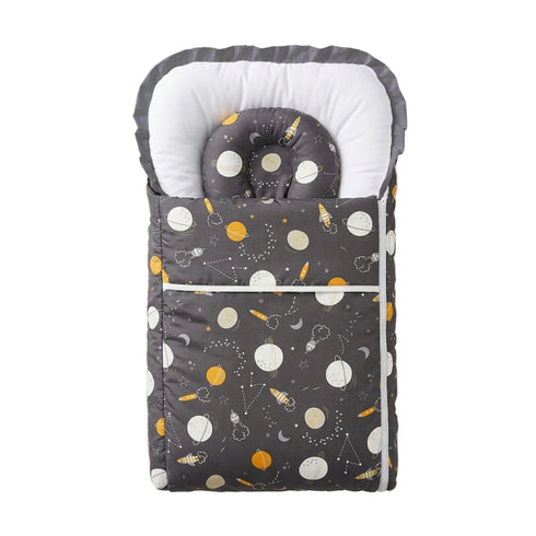Infants Basics Carry Nest Navy Space with Head Pillow