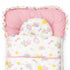 Infants Basics Carry Nest Pink Pastel Garden Friends with Head Pillow