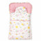 Infants Basics Carry Nest Pink Pastel Garden Friends with Head Pillow