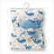 Infants Blanket with Stuff Toy Blue Dolphin