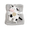 Infants Blanket with Stuff Toy Grey