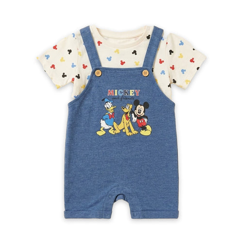 Infants Dungaree Suit Mickey Dungaree & T-Shirt Set