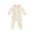 Infants Cotton Full Rompers Pack of Two Peach Flower Print