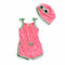 Jumpsuit with Hat & Sunglasses Pink Trees