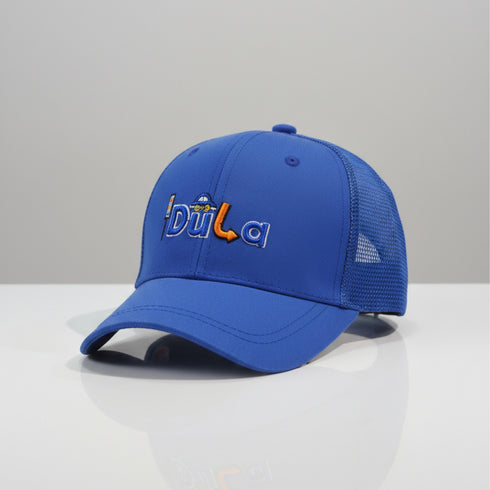 Kids Cotton Net Cap Blue Dula Design
