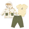 Fleece & Cotton Dino Winter Suit Set Kids Designer Dresses 0-18 Months