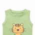 Kids Graphic Sando Shirt Green Little Tiger