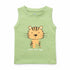 Kids Graphic Sando Shirt Green Little Tiger