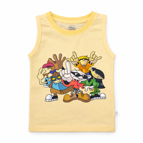 Kids Graphic Sando Shirt Yellow Kids Next Door