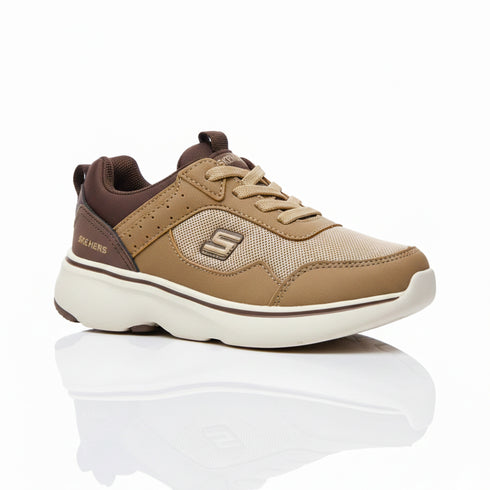 Kids Jogger Shoes Brown Skechers Design
