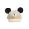 Kids Net Cap Beige Baby Bear Design