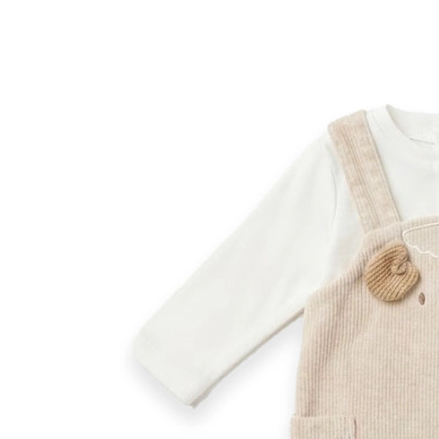 Fleece Lamb Baby Boy Romper Dangri Style 0-6M