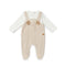 Fleece Lamb Baby Boy Romper Dangri Style 0-6M