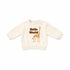 Cream Baby Boy Suit Hello World Sweatshirt Trouser Suit Set 0-9M