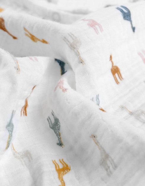 Infant Comfortable Muslin Newborn Blanket Towel And Bamboo Fiber Baby Blanket & Wrap Sheet (Assorted Print) 17312