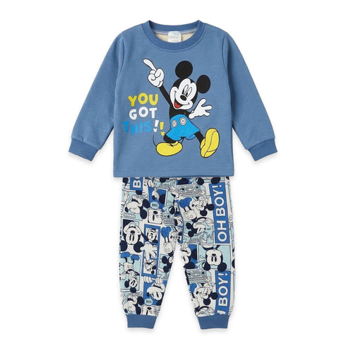 Boys Blue Mickey Sweatshirt and Trouser Set for 2–7 Years
