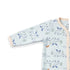 Blue Muslin Cotton Baby Romper 0-9M