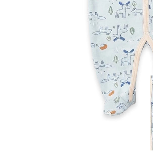 Blue Muslin Cotton Baby Romper 0-9M