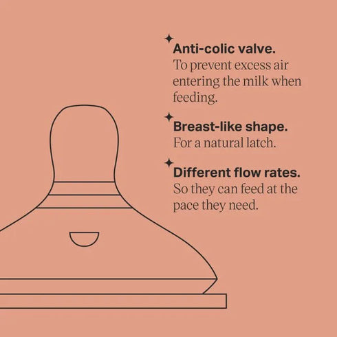 Tommee Tippee Natural Start Medium Flow Soft Teat 2-PK 3M+