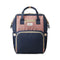 Navy Baby Bag with Diaper Storage & Changing Mat