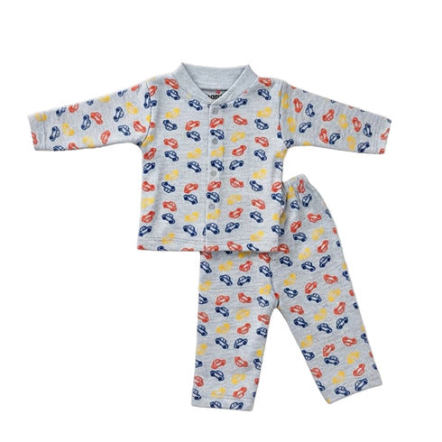 Basics Infants Night Suit -NB to 6Years Cars Printed 16915