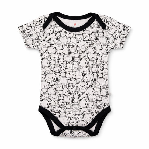 Pack of 2 Baby Bodysuits White Jungle