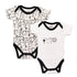Pack of 2 Baby Bodysuits White Jungle