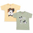 Pack of 2 Baby T-Shirts Beige Green Mickey