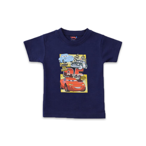 Pack of 2 Baby T-Shirts Navy and White McQueen