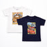 Pack of 2 Baby T-Shirts Navy and White McQueen