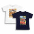 Pack of 2 Baby T-Shirts Navy and White McQueen