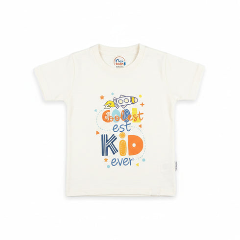 Pack of 2 Baby T-Shirts White Grey Cool Kid