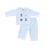 Pack of 10 Baby Starter Gift Set Blue Aeroplanes Embroidered