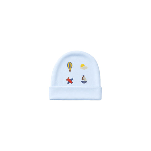 Pack of 10 Baby Starter Gift Set Blue Aeroplanes Embroidered