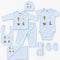 Pack of 10 Baby Starter Gift Set Blue Aeroplanes Embroidered