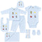 Pack of 10 Baby Starter Gift Set Blue Aeroplanes Embroidered